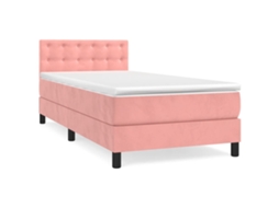 Box Spring Bed, Box Spring Beds Vidaxl Cor-de-rosa Veludo (100 X 200 Cm)