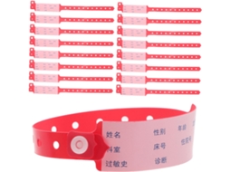 Conjunto de 100 cordões de identificação para pacientes, pulseiras hospitalares para adultos, pulseiras para eventos.