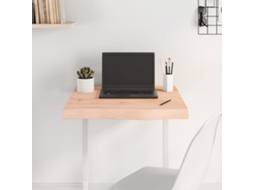 Vidaxl Tampo De Mesa 60x60x(2-6) Cm Carvalho Maciço Não Tratado