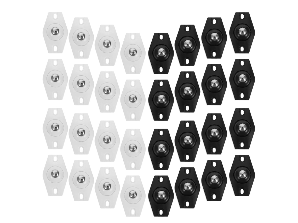 Conjunto De 40 Rodízios Giratórios Autoadesivos Para Móveis, Mini