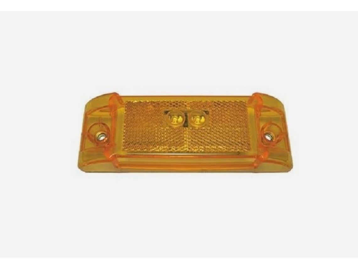 Yhnnh J485 Conjunto De 2-luzes Sinalização Âmbar Refletoras Para Reboque, Caminhão, Motorhome E Camper Van