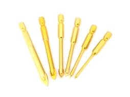 6 Brocas Triangulares Com Cabo Hexagonal 3-10mm