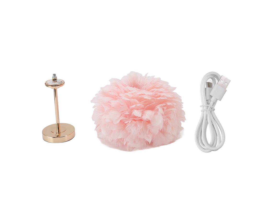 Luminária de Mesa Feather com Regulagem de Intensidade por Toque CHABERLU