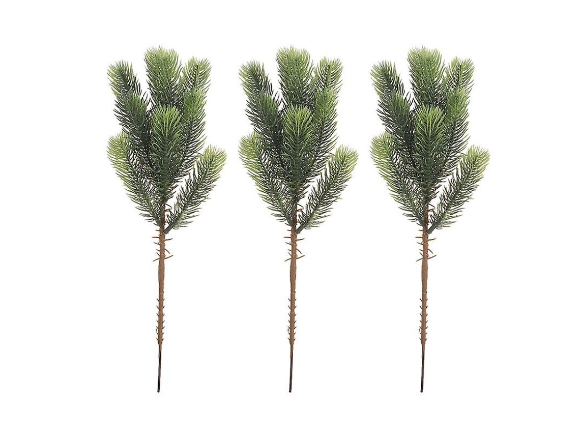 3 Unidades de Folha de Natal Artificial ALLINLESS