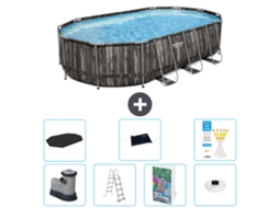 Bestway Piscina Bestway Power Steel Oval - 610x366x122 Cm - 8-peças S598