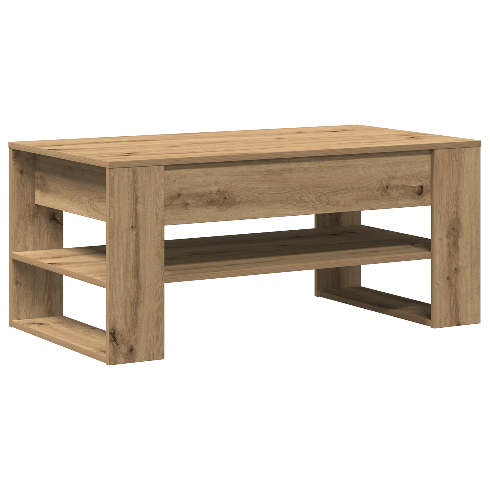 Conjunto 1 Mesa De Centro Vidaxl Castanho Derivados De Madeira (102 X 55 X 45 Cm)
