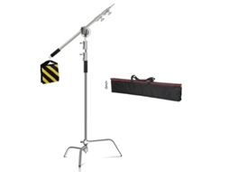 Suporte De Luz Tripé De Aço Inoxidável, Design Dobrável, Altura Ajustável,sacola De Travessa 2.6m