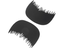 Conjunto de 2 canetas profissionais de plástico preto para aplicação.