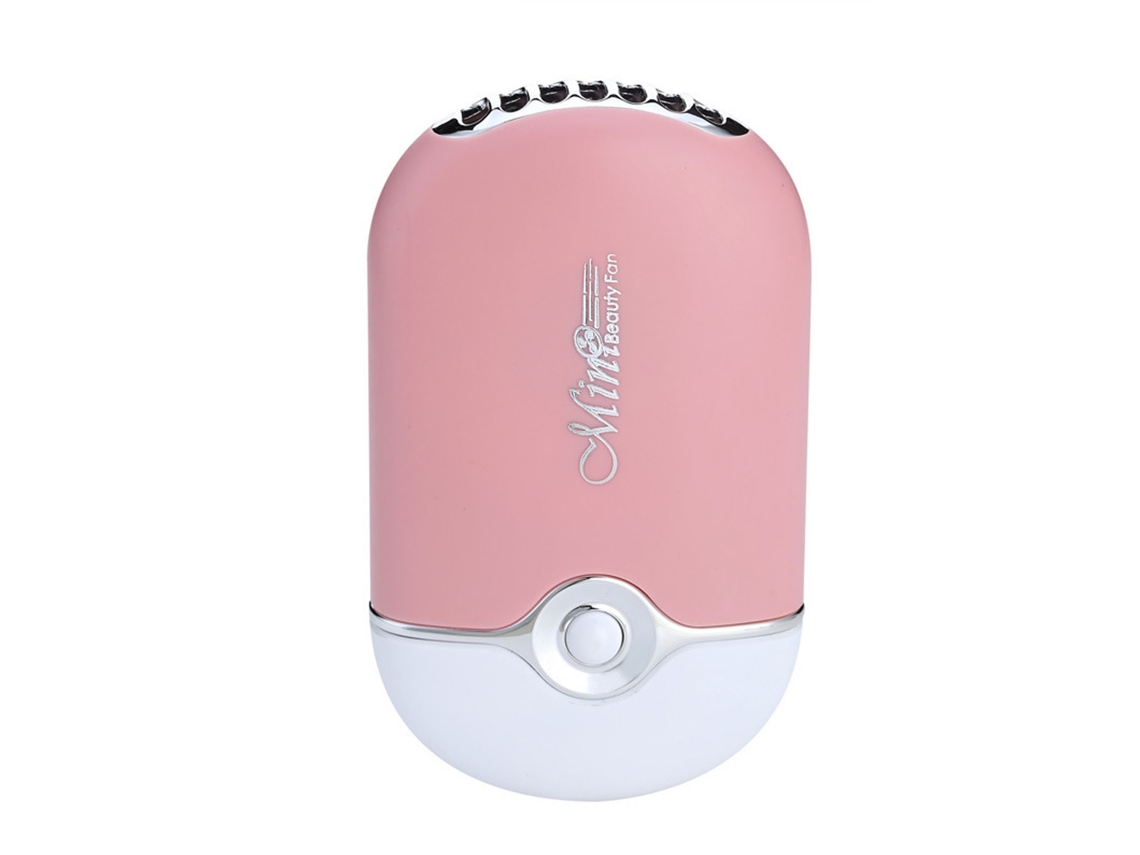 Ventilador Secador De Pestañas Elétrico Sin Aspas Usb Recargable Portátil Mini Rosa Para Extensiones De Pestañas