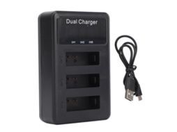 Camera Battery Charger Micro Usb Port Lcd Display 3 Slots Camera Battery Charger For Nb 13l Battery LAXISCREED