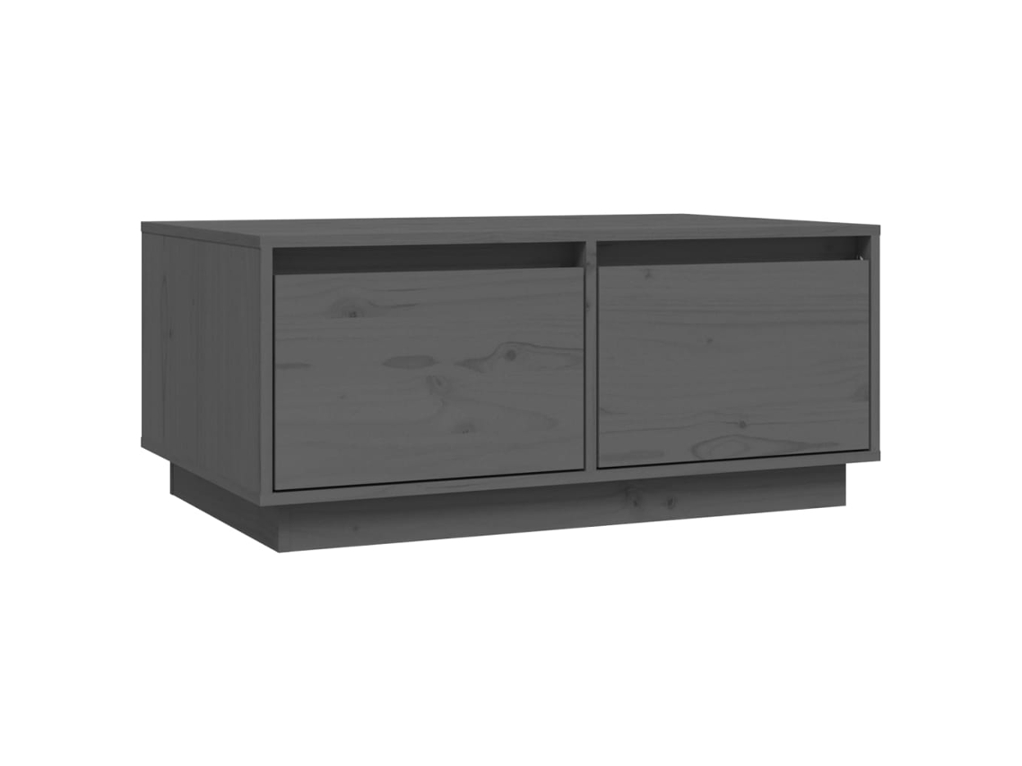 Mesa de Centro Cinzento MAISON EXCLUSIVE em Madeira by Pinho Maciça (80x50x35 cm)