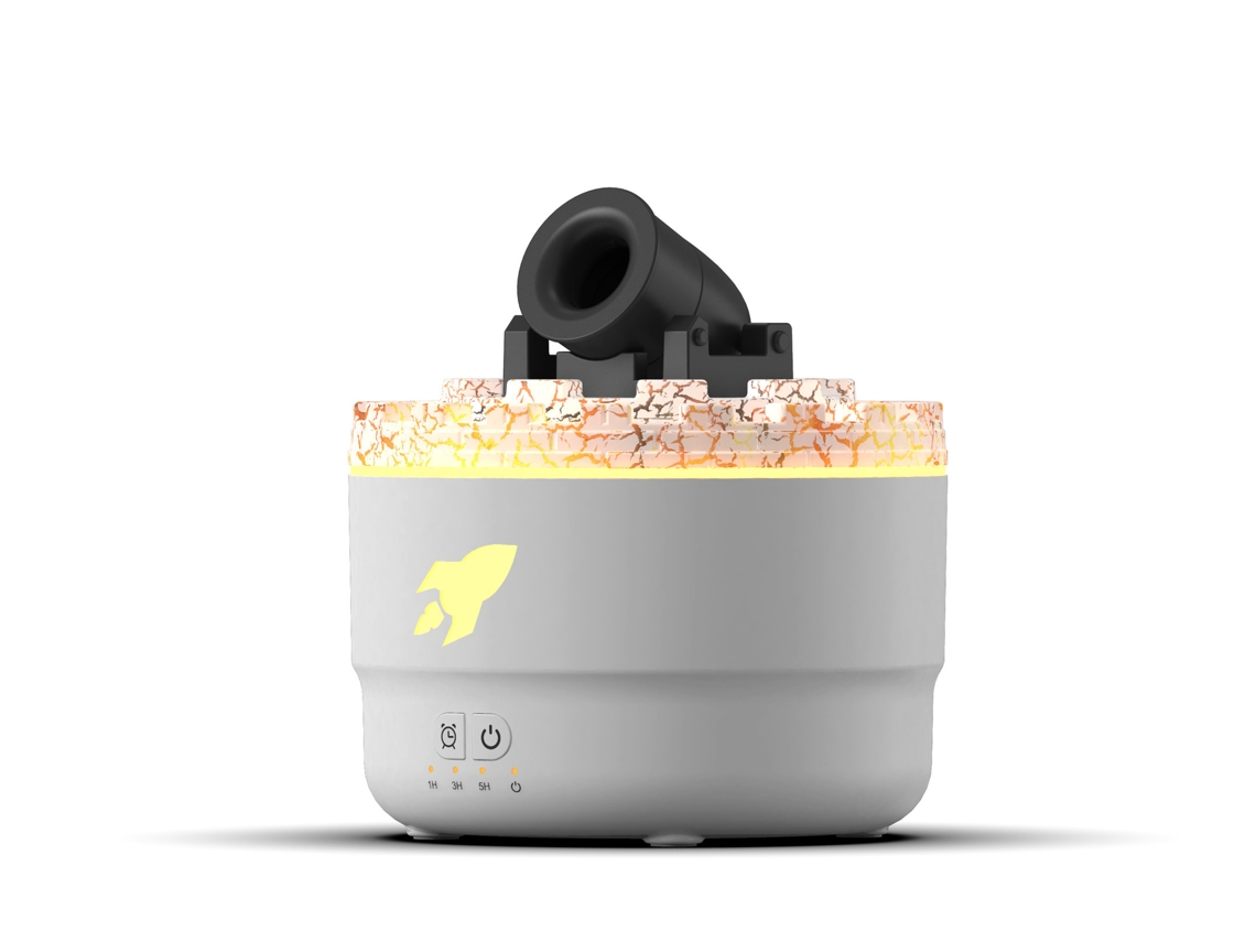 Umidificador Cannon Cinza Claro com Luz Led Vulkan e Temporizador BRILVIBERA