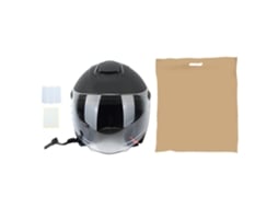 Casco Integral para Moto com Visera Abatível Mate Preto Térmico para Inverno Scooter UTV