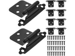 Dobradiças De Aço Inoxidável Com Fechamento Suave, Conjunto Com 10 Unidades, Fáceis De Instalar, Para Armários De