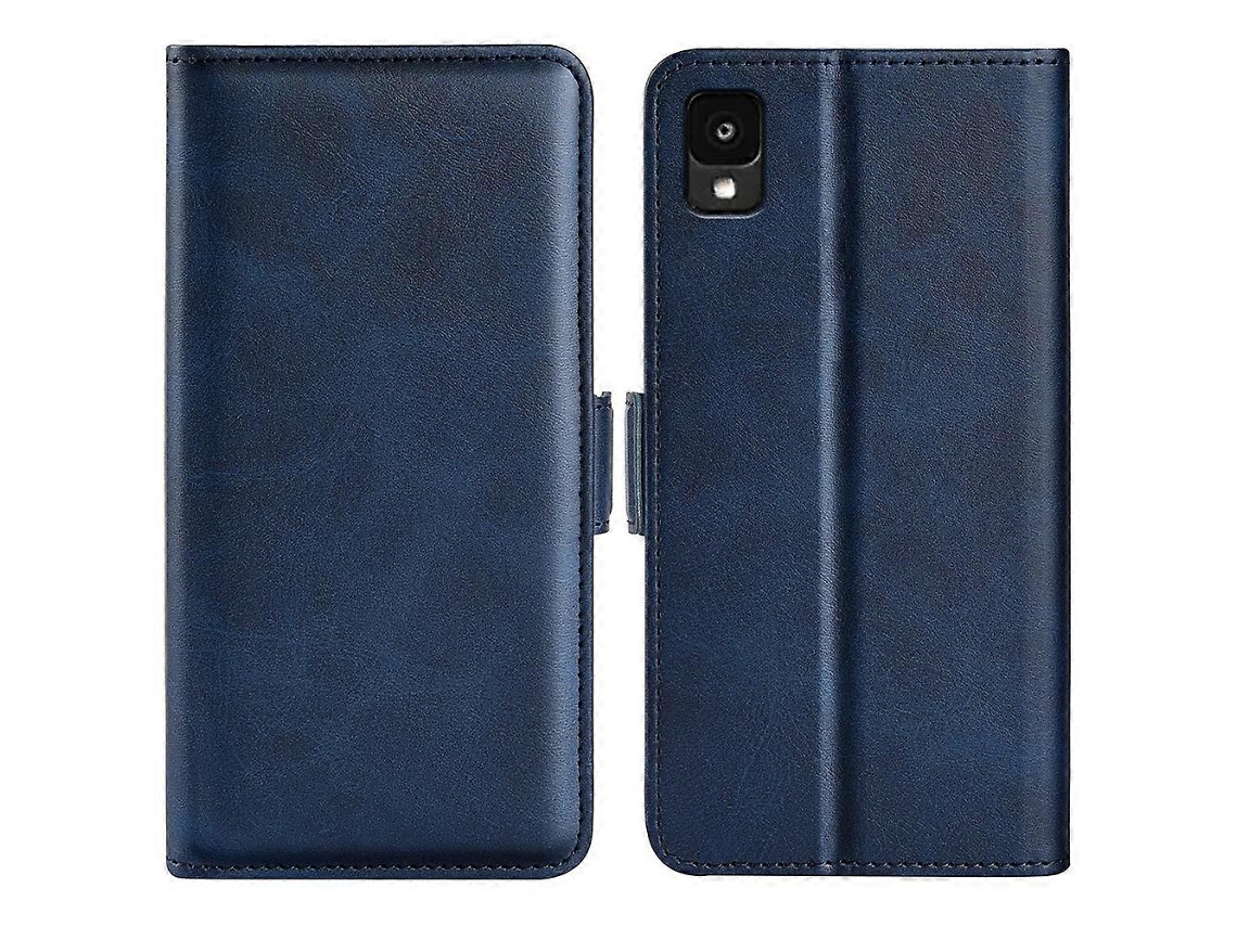 Capa De Couro Com Fivela Magnética Dupla Face Para Tcl 30 Z