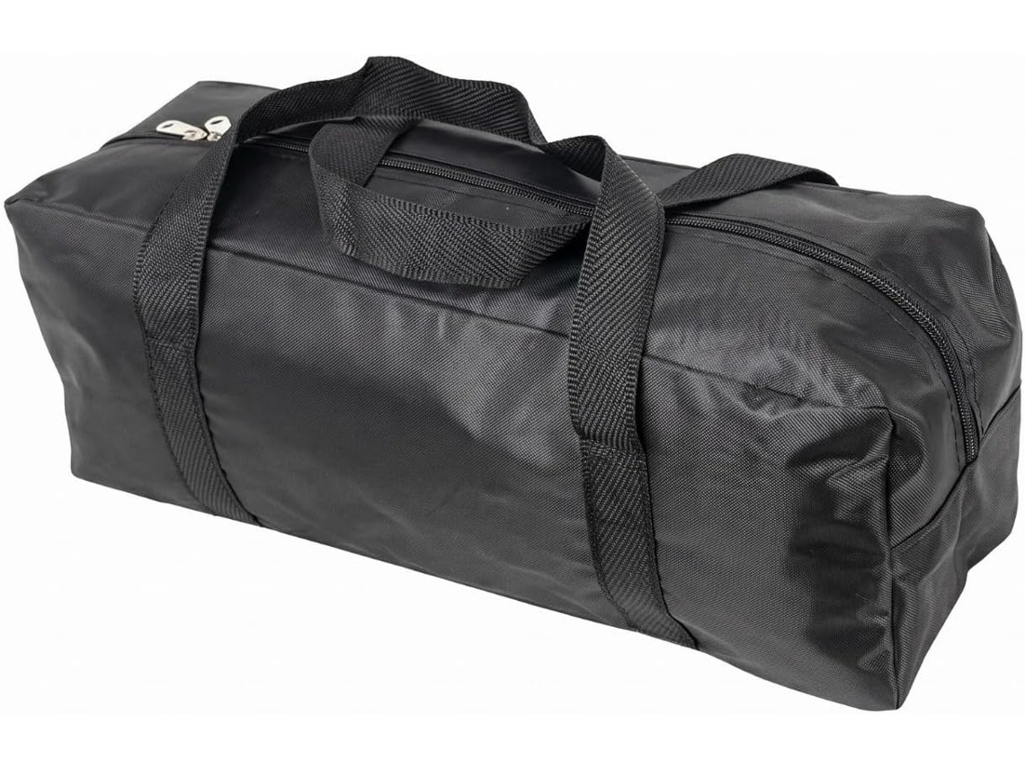 Bolsa retangular impermeável para armazenamento com laterais confortáveis, zíper interno resistente e base em PVC, ideal para