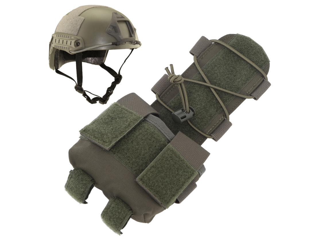 Bolsa De Armazenamento Para Bateria De Capacete, Visão Noturna, Acessórios, Arco E Bandoleira, Cordão Elástico Para Mk2 Verde Aquaforge