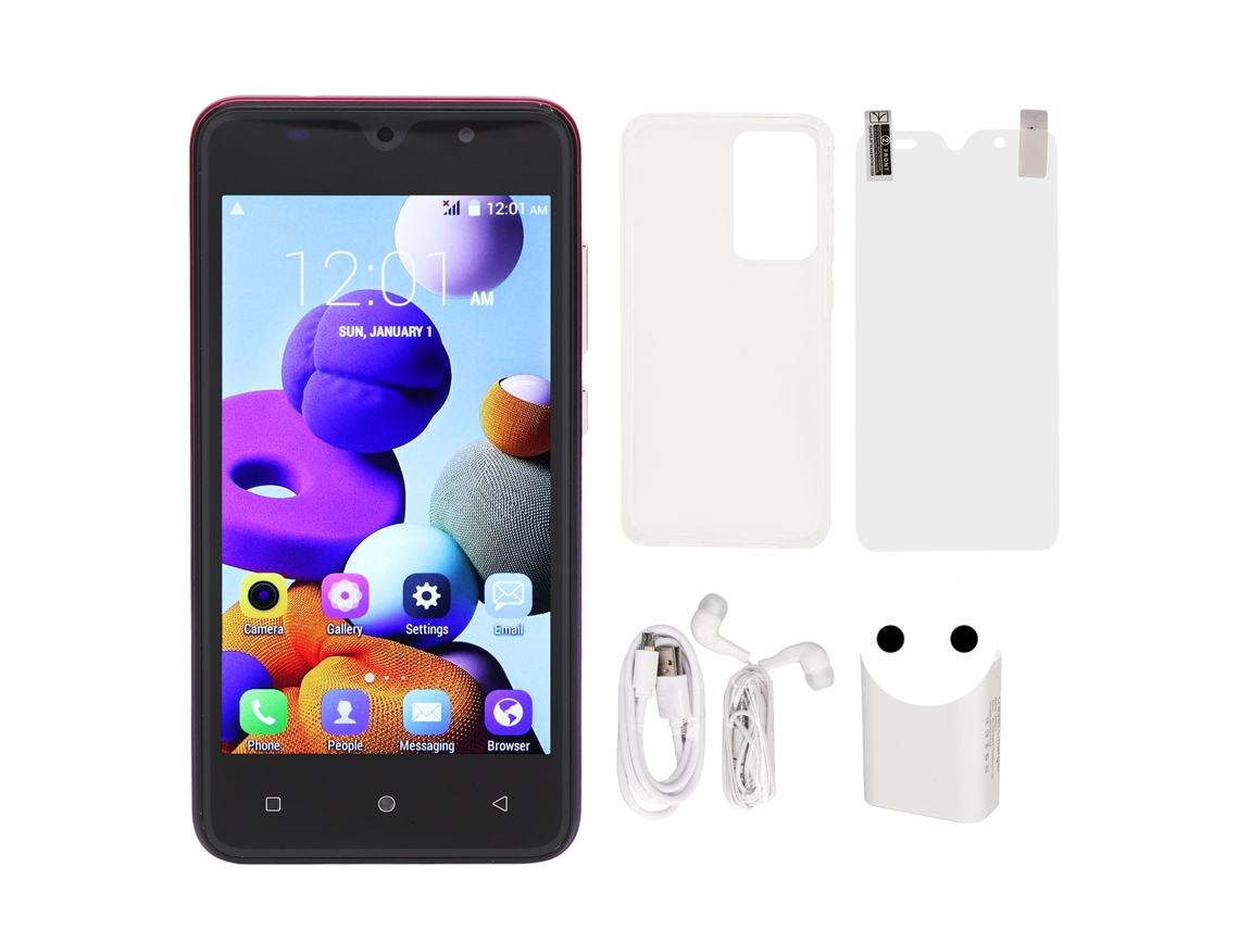 Mali smartphone 3g com Tela 5 Polegadas Fhd, 2gb Ram 16gb Rom, Câmera 5mp Frontal 8mp Traseira e Reconhecimento Facial para Android
