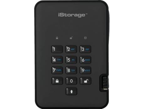 Disco HDD externo ISTORAGE diskAshur 2 500 GB (500 GB - USB 3.1)