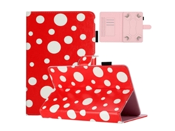 Capa de couro para tablet com bolinhas Webake