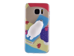 Capa de celular squishy Samsung urso polar S7 EOOCOO