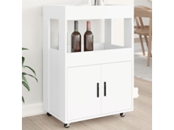 Carrinho De Bar 60x39,5x89 Cm Derivados De Madeira Branco Lovely Home