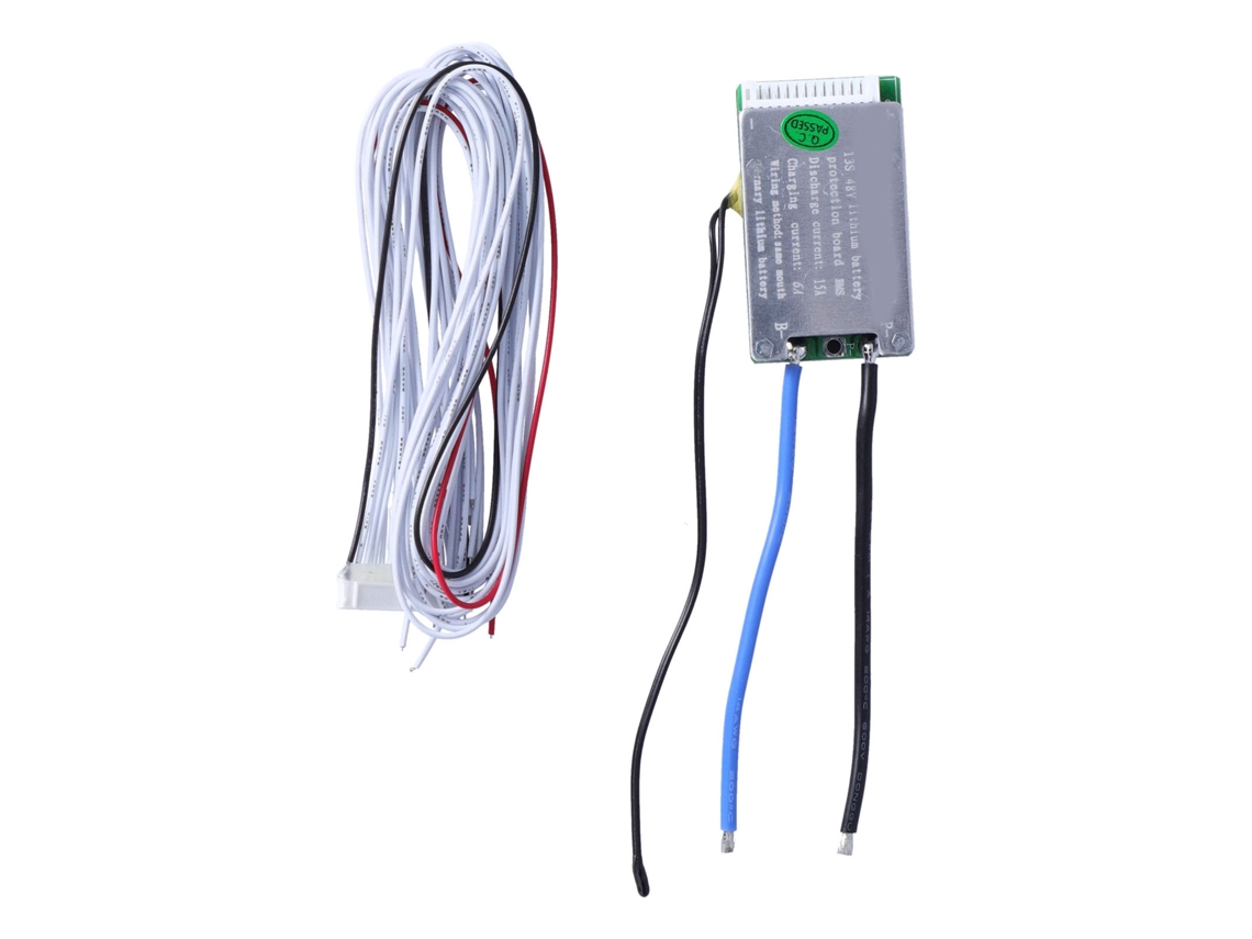 Placa de Proteção Bms Pcb para Pacote de Células de Lítio Ternário 13s 48v15a Equilíbrio