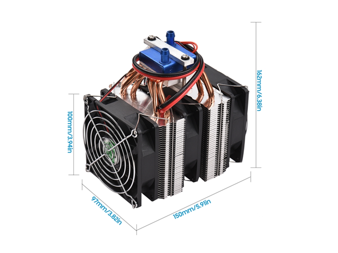 Laxiscreed - Câmara Frigorífica De Alta Potência De 180w Para Aquários, Com Tubos De Cobre Para Dissipação De Calor