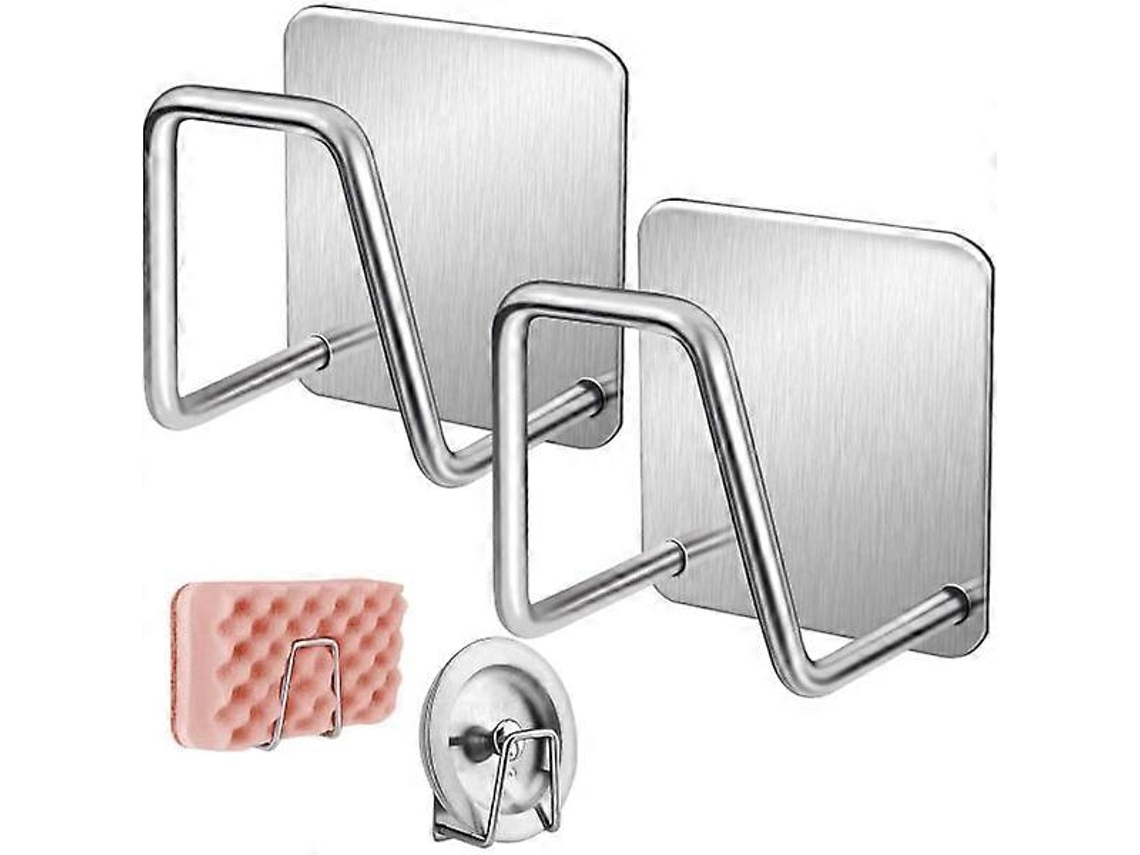 Soporte de Esponja para Pia H wellngs Adhesivo de Acero Inoxidable Sus304 Resistente À Água e Corrosão Verde Neón