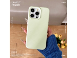 Capa Para Iphone 17 Air Verde Leitoso, Cor Sólida E Simples, Toque Suave Em Silicone, Resistente A Quedas E Com Proteção Total.