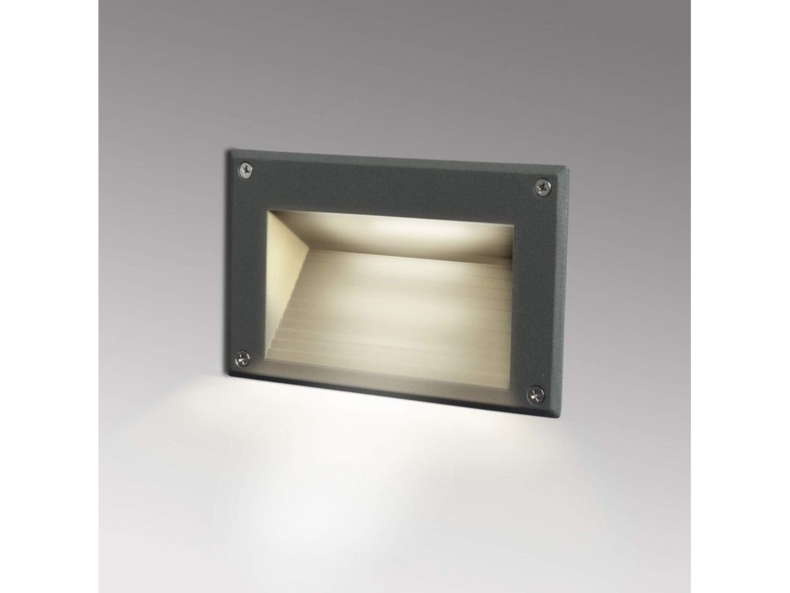 Luz Empotrada Linjou Interior/exterior 3w Ip65 Piscina Escaleras 4000k 162mm Negro 4000k