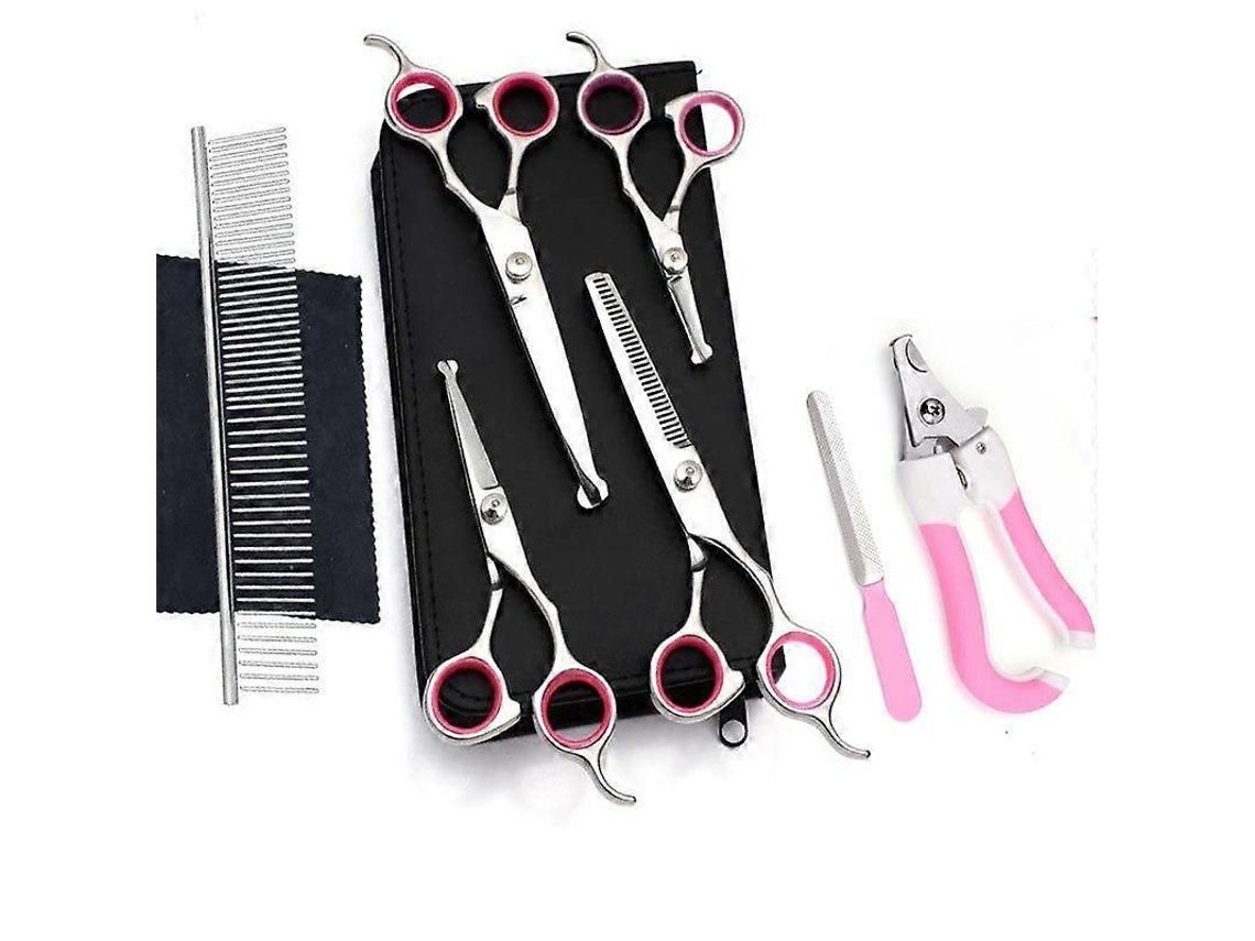 Tesoura De Tosa Para Cães, 6 Polegadas, Aço Inoxidável, Curva, Para Animais De Estimação