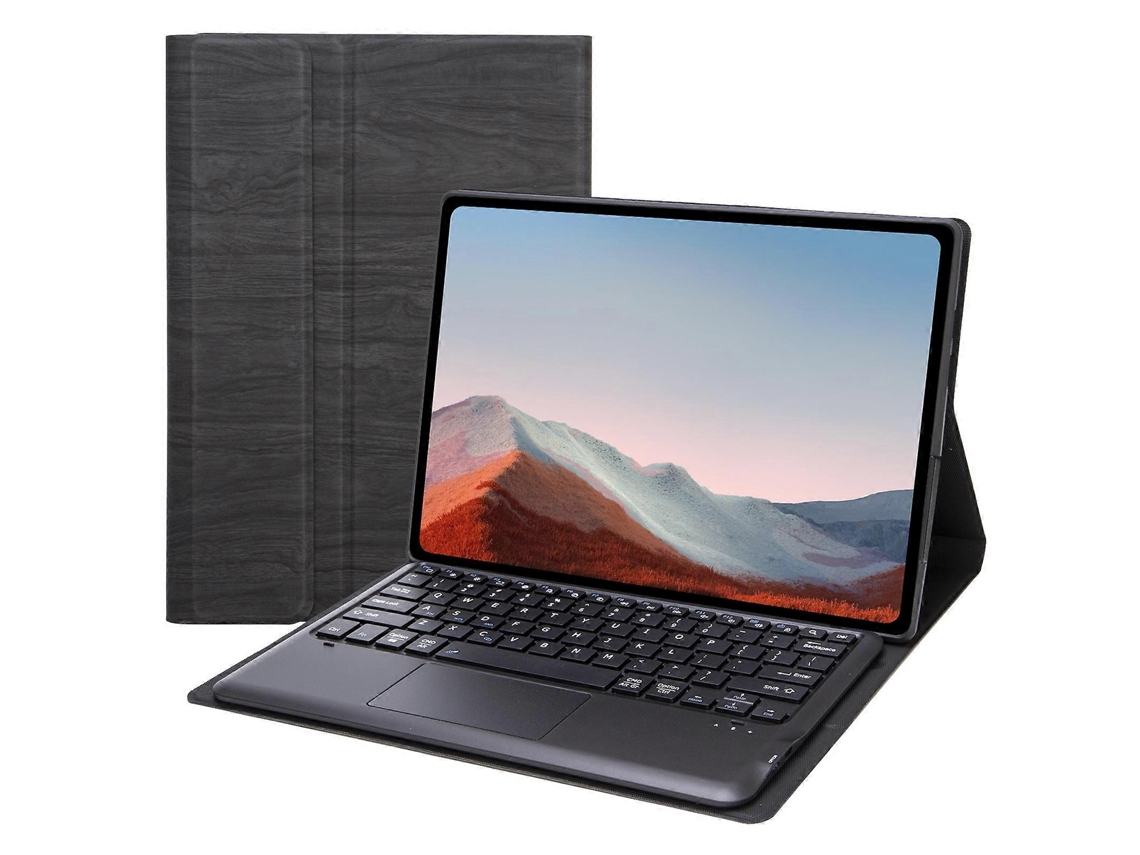 Capa de couro Webake para tablet Microsoft Surface Pro 9 SF129A com touchpad e teclado Bluetooth, textura de árvore