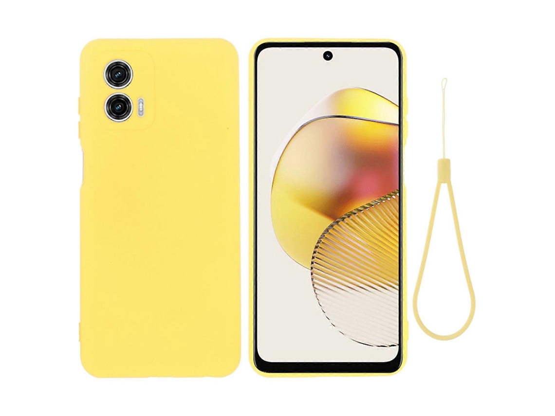 Capa De Silicone Líquido À Prova De Choque Para Motorola Moto G73 Pure Color