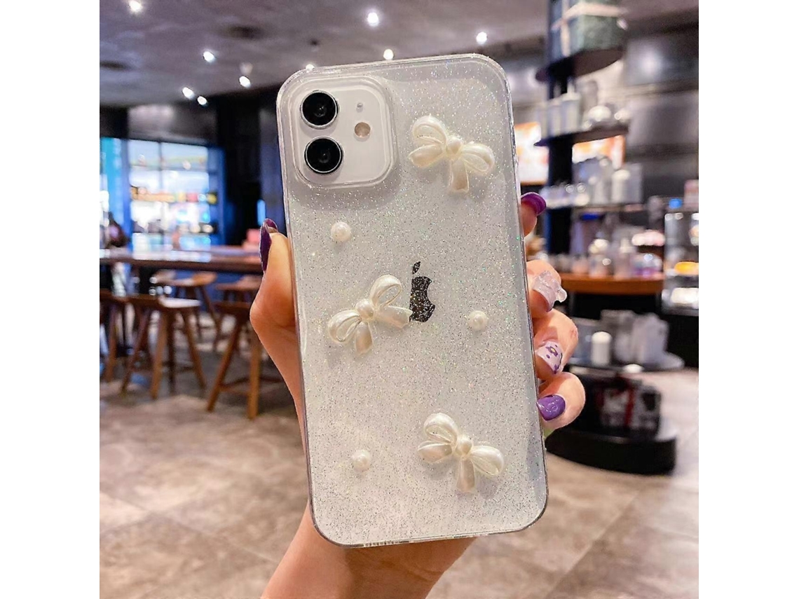 Capa Para Iphone 12 Pro Max Em Tpu Com Proteção Anti-queda E Glitter