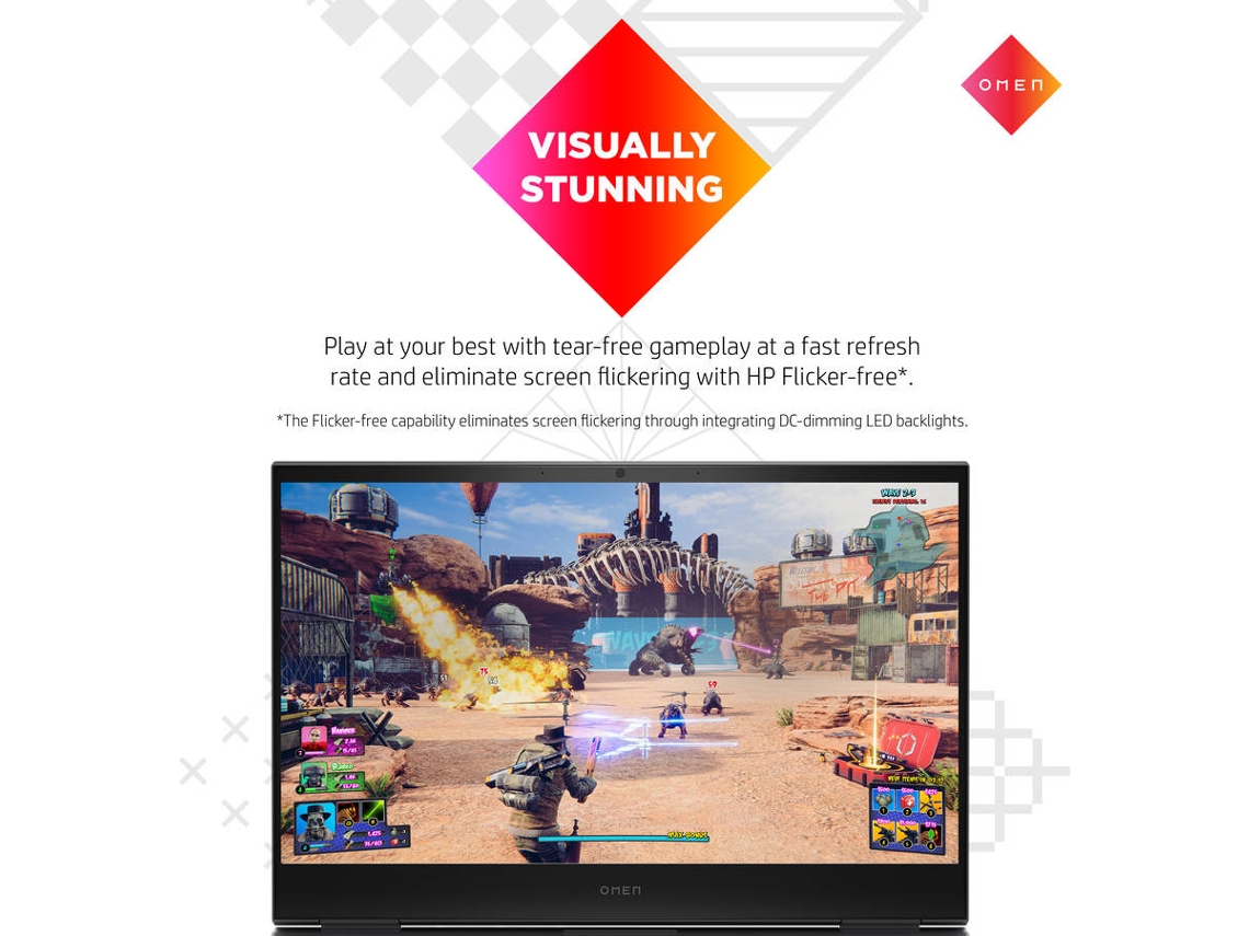 Portátil Gaming HP OMEN 16-c0010np (AMD Ryzen 9 5900HX - NVIDIA GeForce RTX 3070 - RAM: 16 GB - 1 TB SSD - 16.1'')