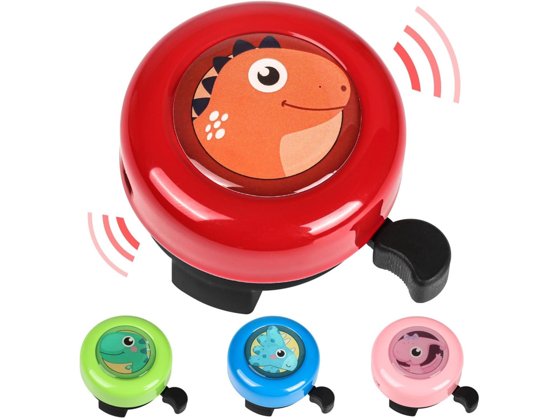 Campainha infantil para bicicleta vermelha, som alto, segurança, AQUAFORGE