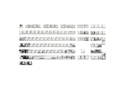 Lurelia Keycaps Panda Altura Sublimação Tinta Japonês Gk61 Pbt Perfil Oem Para Teclado Mecânico