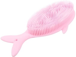 Escova De Banho Silicone Baluue Para Bebês, Formato De Baleia, Macia E Portátil, Ideal Para Massagem Na Pele E A Hora Do