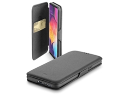Cellularline Book Clutch Capa para Telemóvel 16.3 Cm 6.4" Fólio Preto