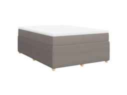 Box Spring Bed, Box Spring Beds Vidaxl Cinzento-acastanhado Tecido (140 X 200 Cm)