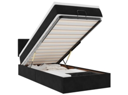 Ottoman Bed, Ottoman Beds Vidaxl Preto Veludo (90 X 190 Cm)
