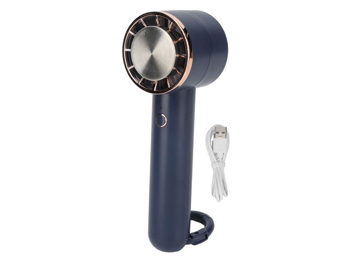 Ventilador Pessoal Portátil Usb Recarregável com 3 Velocidades Mini Ventilador de Mão Azul | S/MARCA