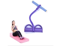 Banda De Treino De Resistência Com Pedal Elástico Para Fortalecimento Muscular E Fitness Em Casa