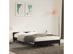 Estrutura De Cama Sem Colchão 120x200 Cm Veludo Preto