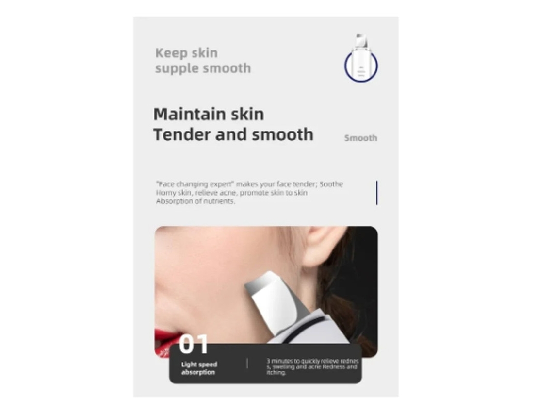 Massajador Facial Removedor De Pontos Negros Esfoliante Facial Ultrassônico Recarregável Removedor De Cravos Hidratante E Removedor De Yizhood
