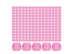 Tazas De Tinta Para Tatuagem (daruma Rosa, Espessadas Com Base) Eoocoo