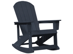Conjunto 1 Cadeira Adirondack Vidaxl Azul-marinho Polietileno (92 X 73,5 X 92 Cm)
