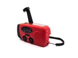 Rádio de Emergência United com Manivela, Bateria Externa e Célula Solar AQUAFORGE