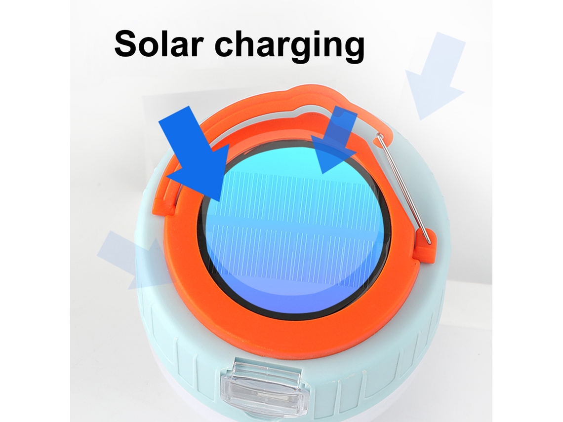 2026 luz de Acampamento Solar Ao Ar Livre com Controle Remoto, Lanterna de Emergência Led com Saída Usb para Tendas e Acampamentos